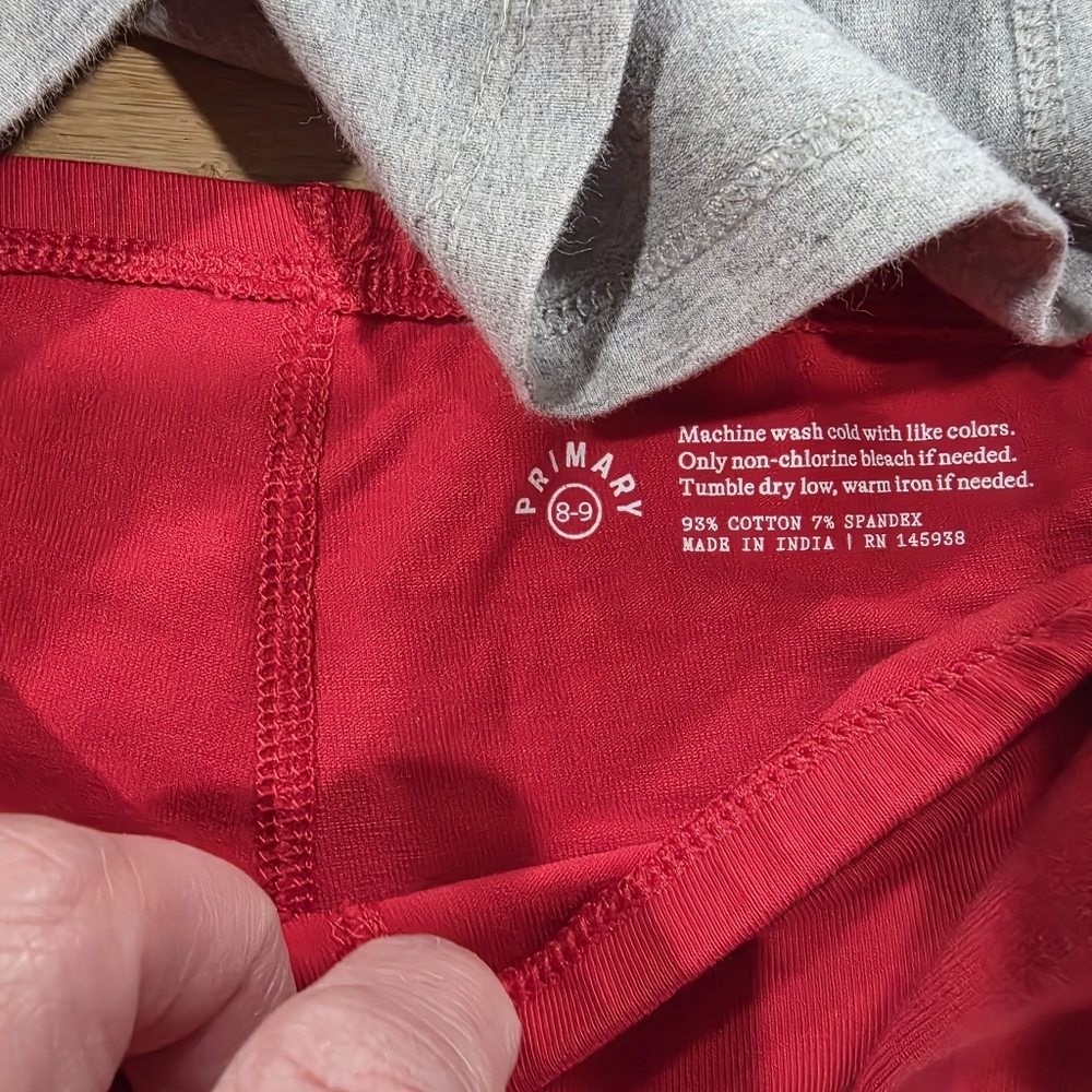Primary Kids Under Shorts 8 Pack - Red, Black, Navy, Gray, White Sz 8/9 EUC - Picture 16 of 17